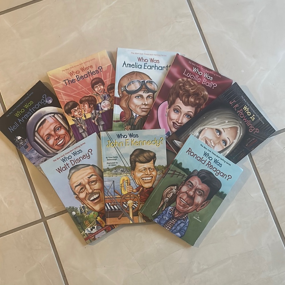 Who Was? Kids Book Series 8 Included